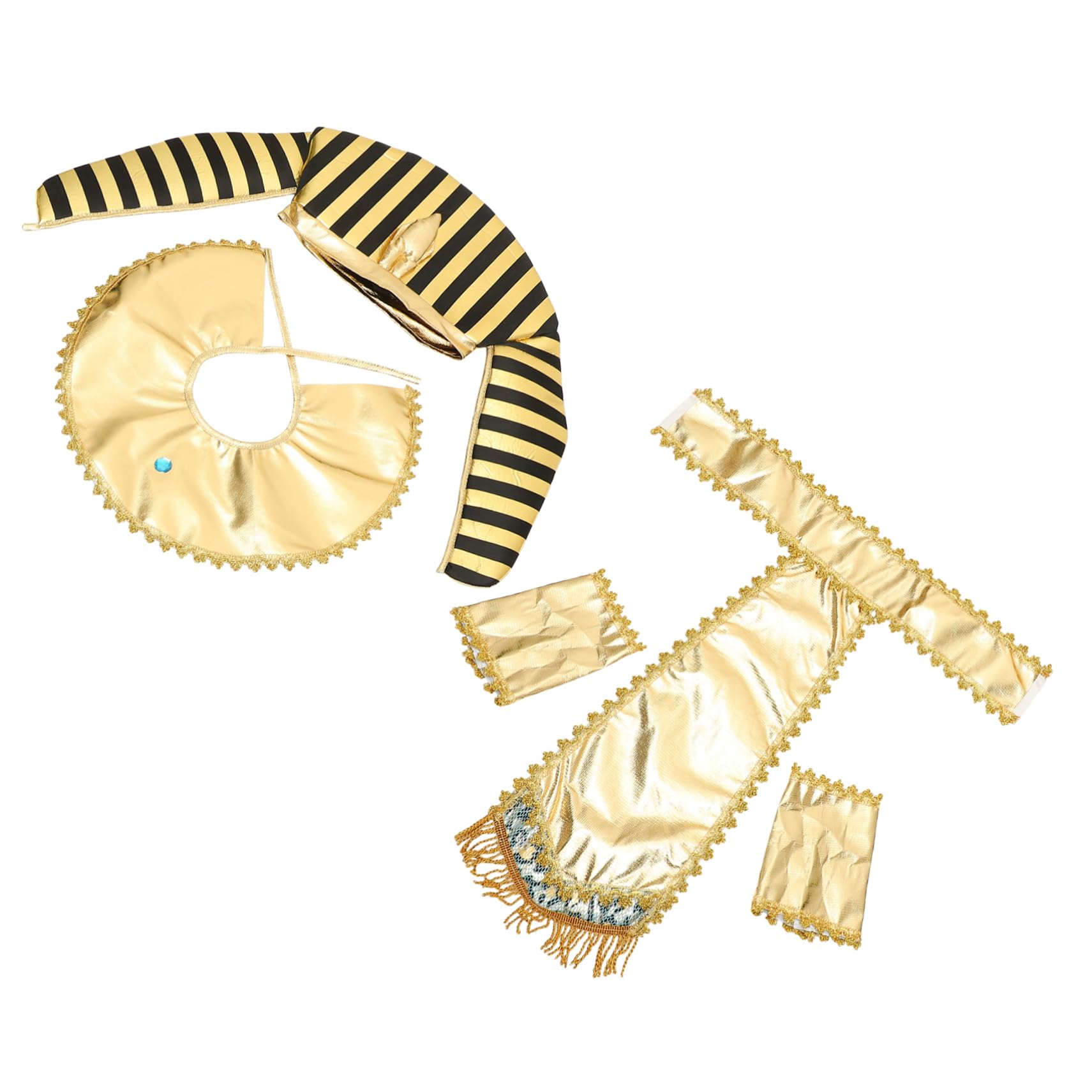 Gogogmee 1Set Costume for Halloween Includes Snake Hat Neck Collar Sleeve Covers and Waist Belt for Cosplay and Themed Parties