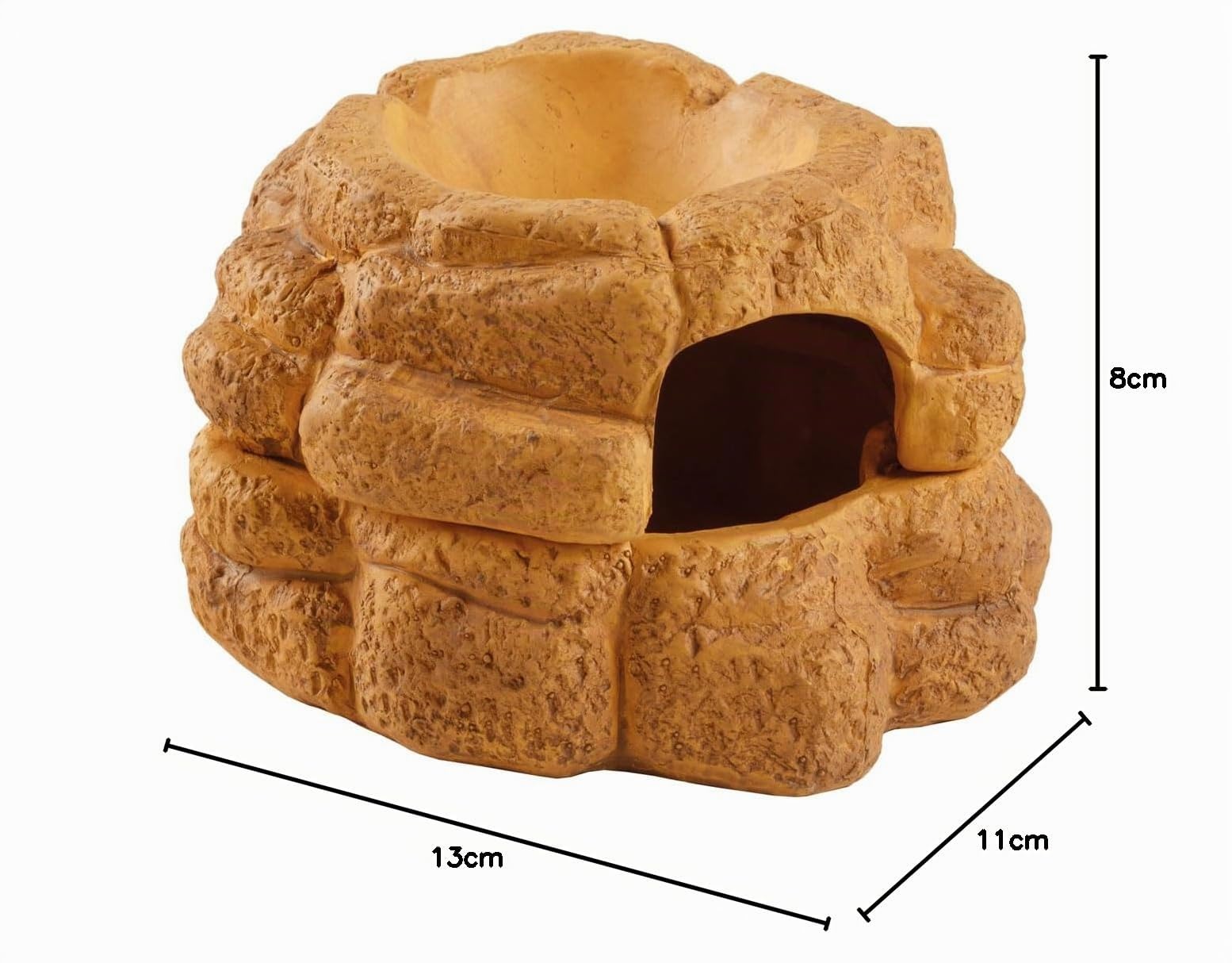 Exo Terra Big Rock Petite Grotte en céramique avec Couvercle