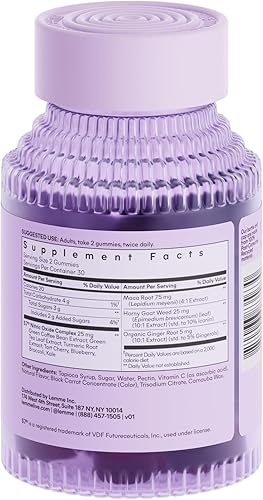 Miniatura 7 de Gomitas Lemme Play Daily Intimacy para mujeres y hombres con complejo de óxido nítrico S7 clínicamente estudiado para un flujo sanguíneo saludable,