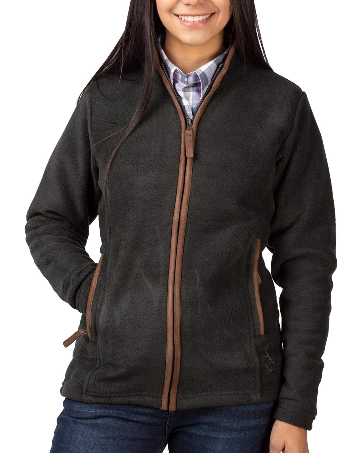 Rydale Ladies Huggate Fleece Jacket (Dark Forest, 14)
