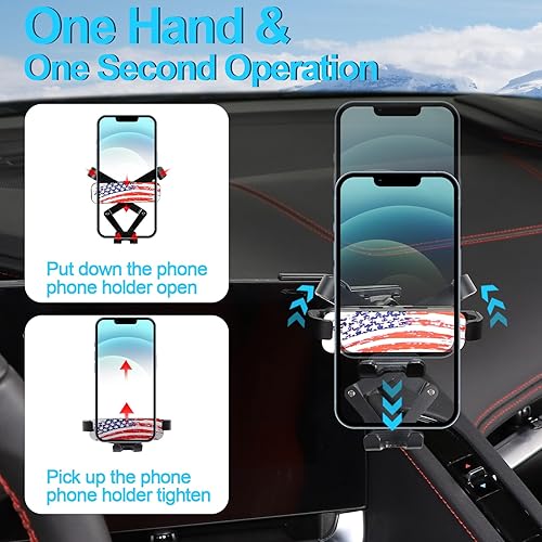 Miniatura 3 de Daeiclru Soporte de teléfono para automóvil compatible con Chevrolet Corvette C8 2020-2023, soporte para teléfono móvil para pantalla de navegación