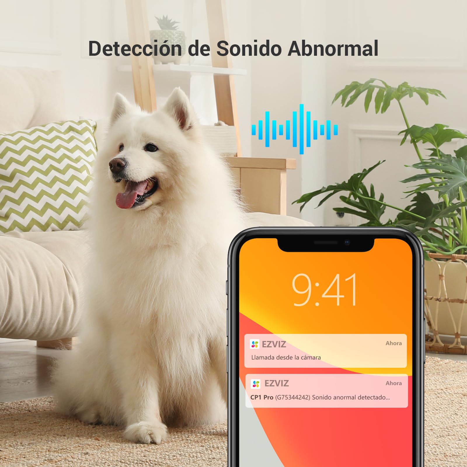 EZVIZ CP1 Pro 1080P Cámara de vigilancia WiFi Interior, cámara de 360° con detección Humana, Seguimiento Inteligente, Audio bidireccional, detección de Ruido, visión Nocturna Inteligente, Modo