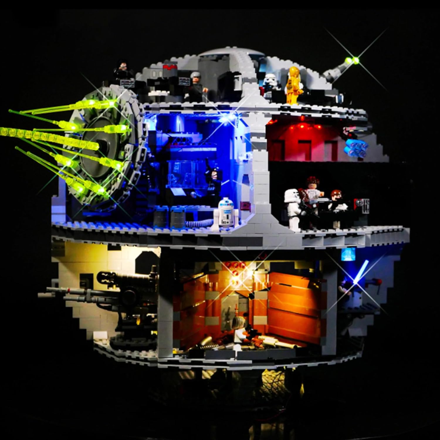 LED Lighting Kit Compatible with Lego 10188 Death Star Series LED Light Set (Model Kit Not Included - Lighting Components Only)