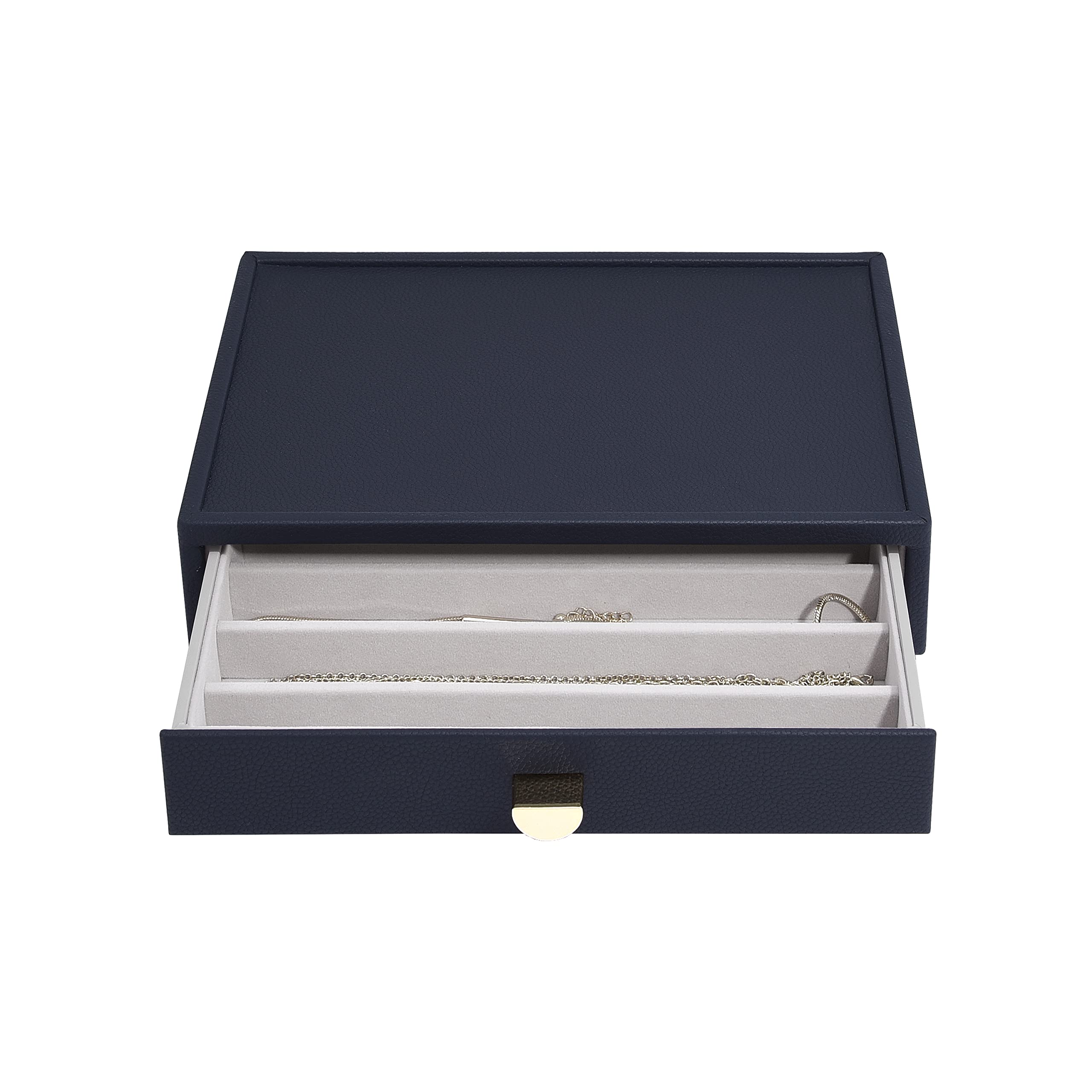 Stackers Navy Pebble Classic Necklace Drawer Layer
