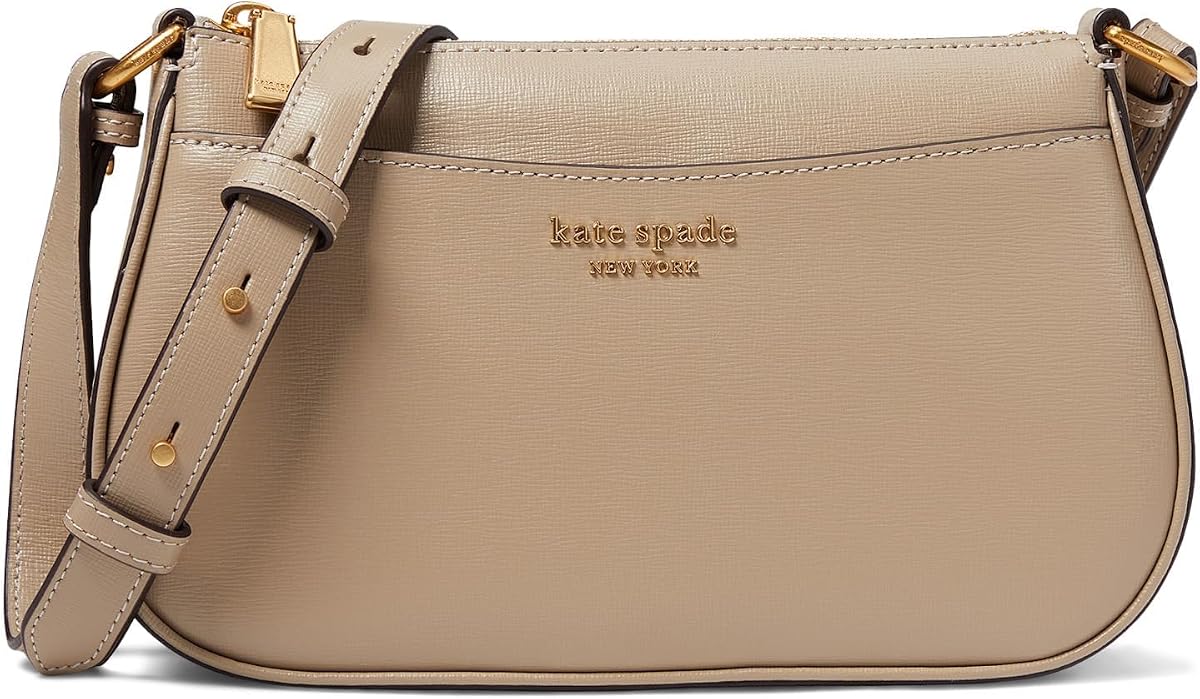 Bandolera pequeña de cuero Bleecker Saffiano para mujer