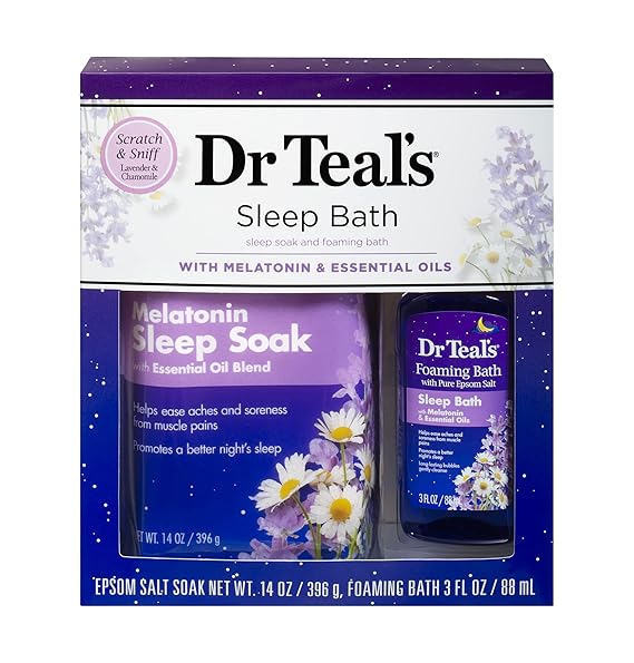 Dr Teal's Melatonin Sleep Soak Epsom Salt Solution and