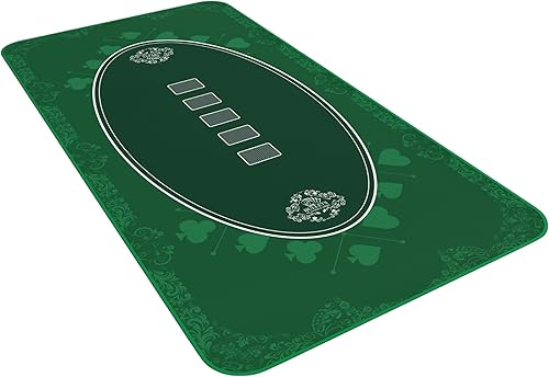 Bullets Playing Cards Tapete de mesa de póquer, duradero, resistente al agua y antideslizante, tapete con bordes cosidos para noche de casino y