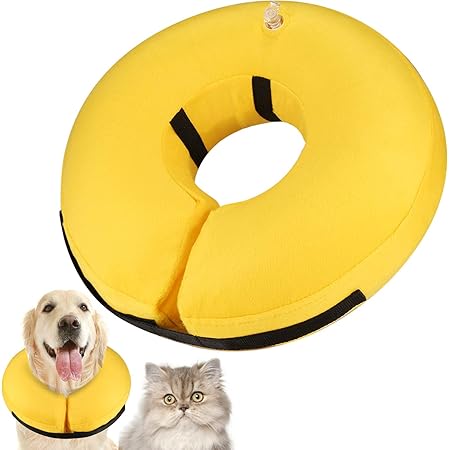 Amazon Alien Pet エリザベスカラー 猫用 犬用 ペット用品 傷舐め防止 去勢手術 ひまわり型 調節可能 柔らかい 可愛い 軽量 通気性 傷口保護 Xl イエロー Alien Pet エリザベスカラー 通販