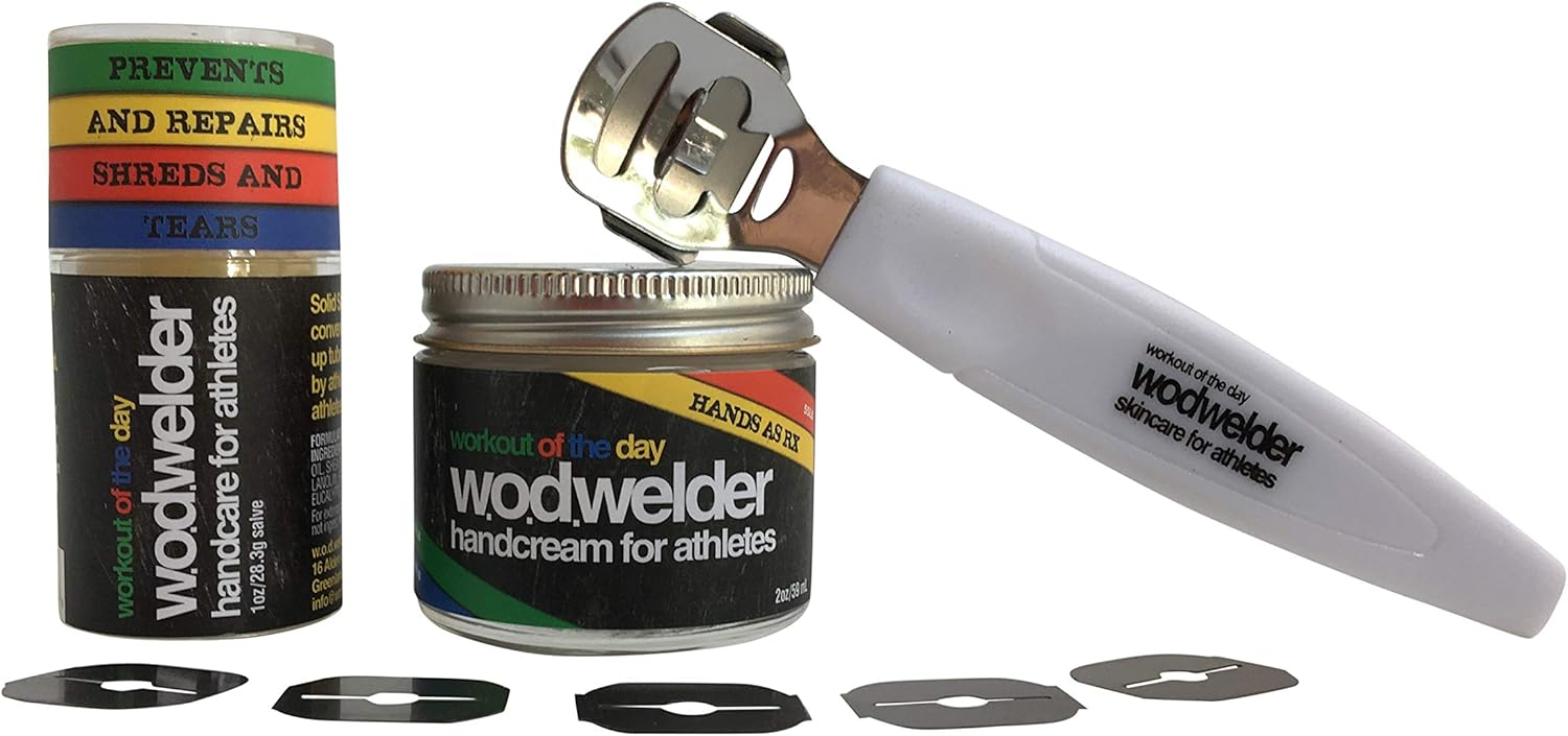 Wod Welder Hand Care Kit With Callus Shaver – Heals Rips, Works Fast – For Gymnastics, Weightlifters and Rock Climbing
