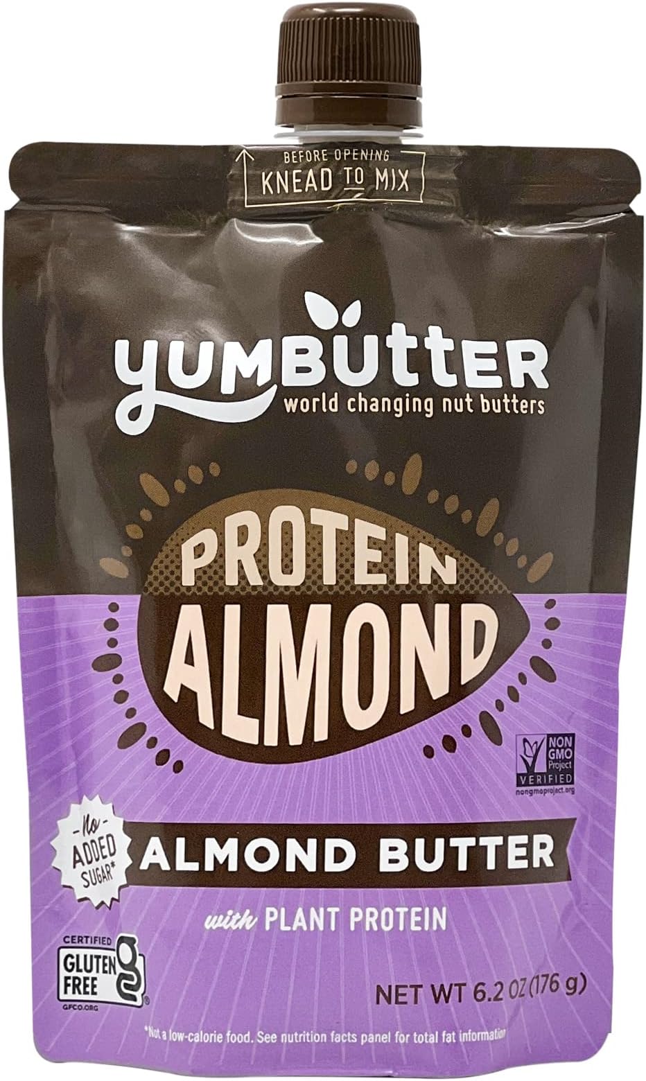 YUMBUTTER Plant Protein Almond Butter, 6.2 OZ