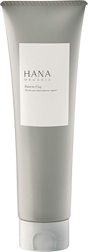 HANA ORGANIC Pure Clay Foaming Clay Face Cleansing Pores 5.3 oz (150 g)