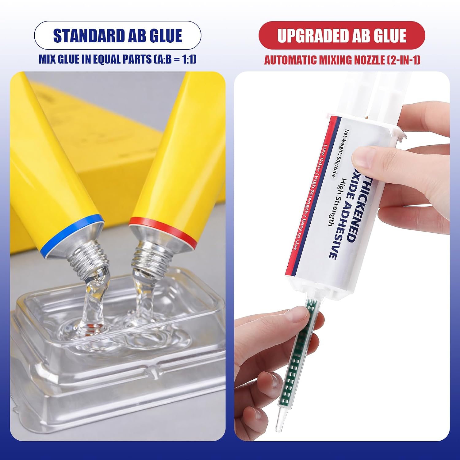 4 Sets 2 Part Epoxy Resin 5 Minute Epoxy Clear Glue 1.76 oz