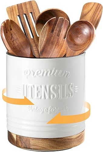 Miniatura 12 de DOWAN Soporte giratorio de 360° para utensilios de cocina extragrande, 7.6 pulgadas para encimera, utensilios de cocina para decoración de cocina