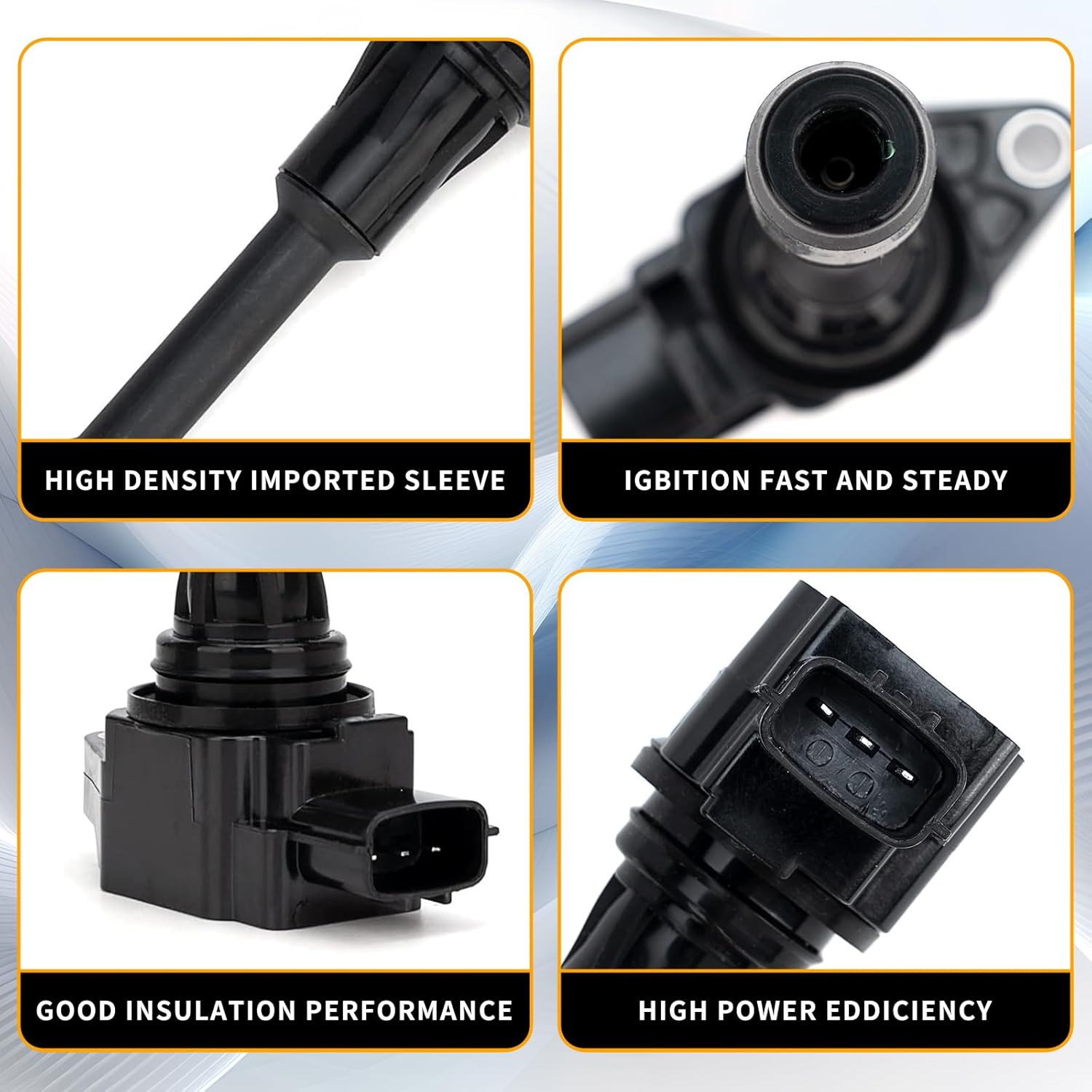 4Pcs UF549 Ignition Coil Pack and 9029 Iridium Spark Plug Compatible with Nissan Altima Versa Sentra Rogue Cube QX60 NV200 2.5L 2.0L 1.8L 1.6L