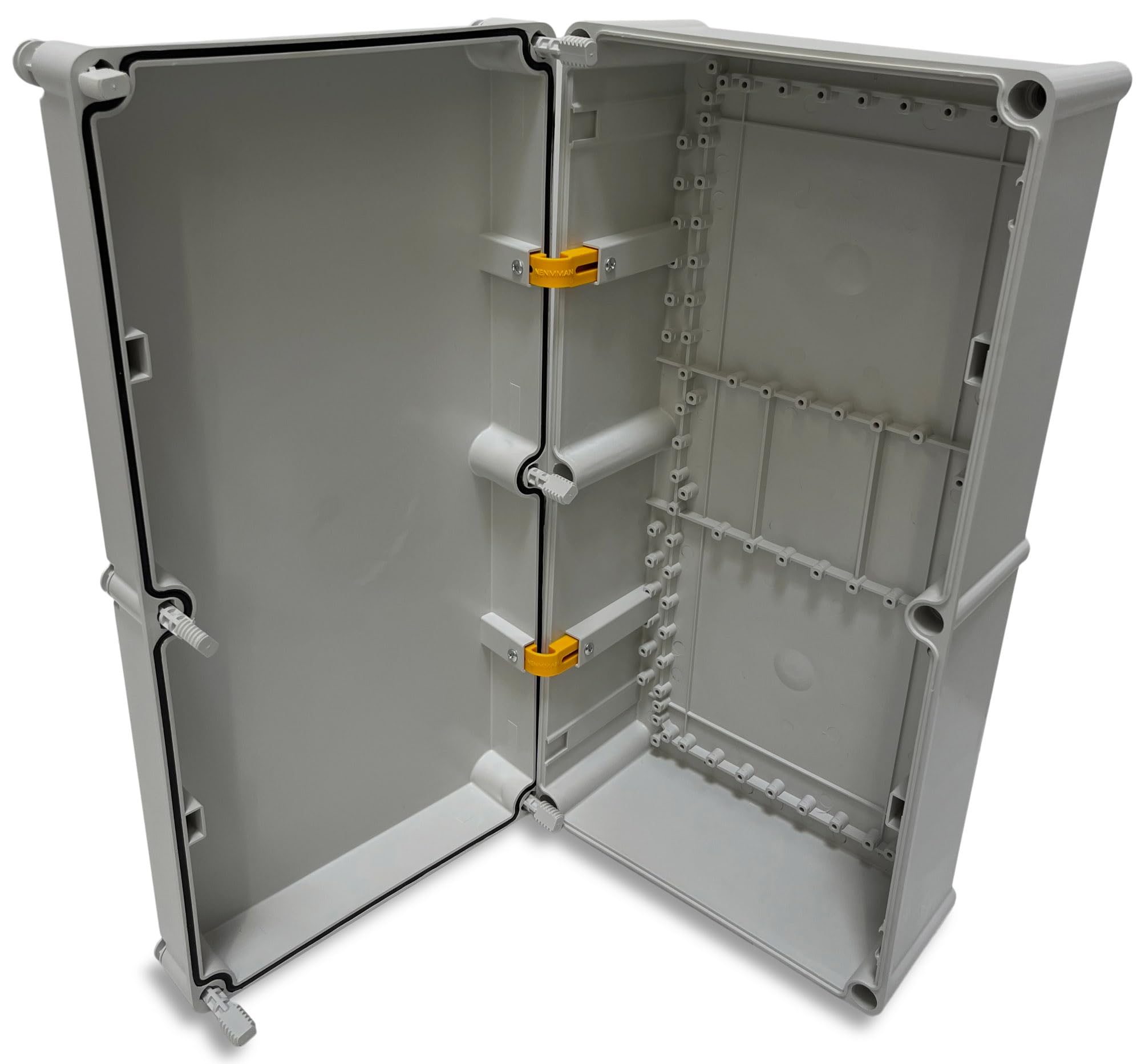 Armario de distribución BOXEXPERT caja de plástico serie Perle 540x270x160mm con bisagra interna IP 67 gris claro RAL7035 caja de montaje en pared Box