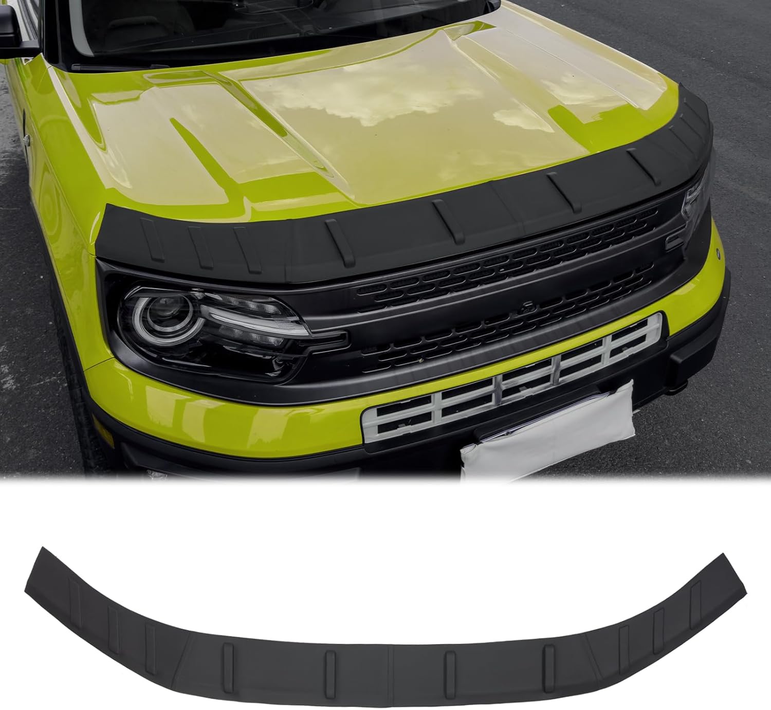 Hood Protector for 2010-2024 Toyota 4Runner Hood Deflector Guard Soft TPE Material Hood Shield Trim for 4 Runner Exterior Accessories
