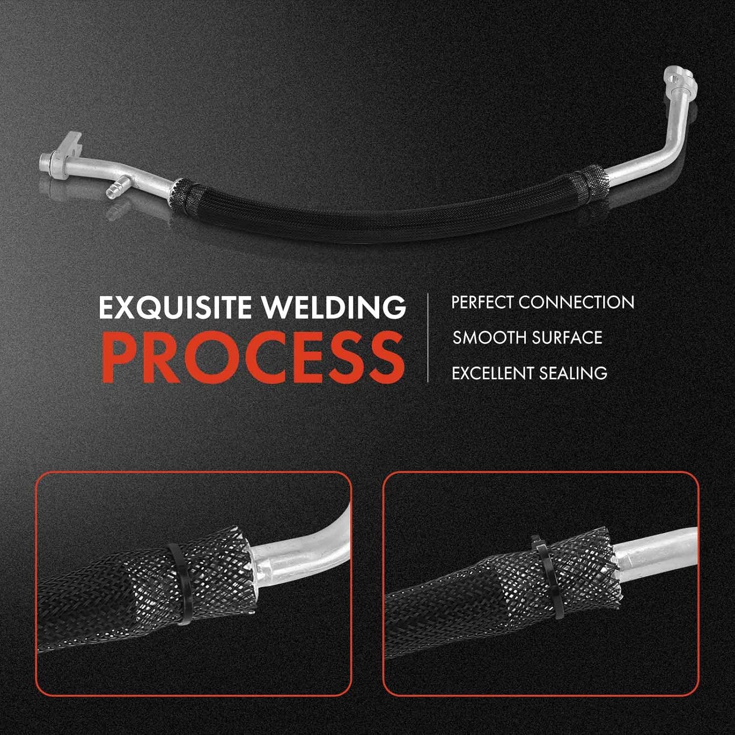 A-Premium A/C Suction Hose Assembly Compatible with Chevrolet Colorado 2009-2012 & GMC Canyon 2009-2012 & Hummer H3 2008-2010, H3T 2009-2010, 5.3L