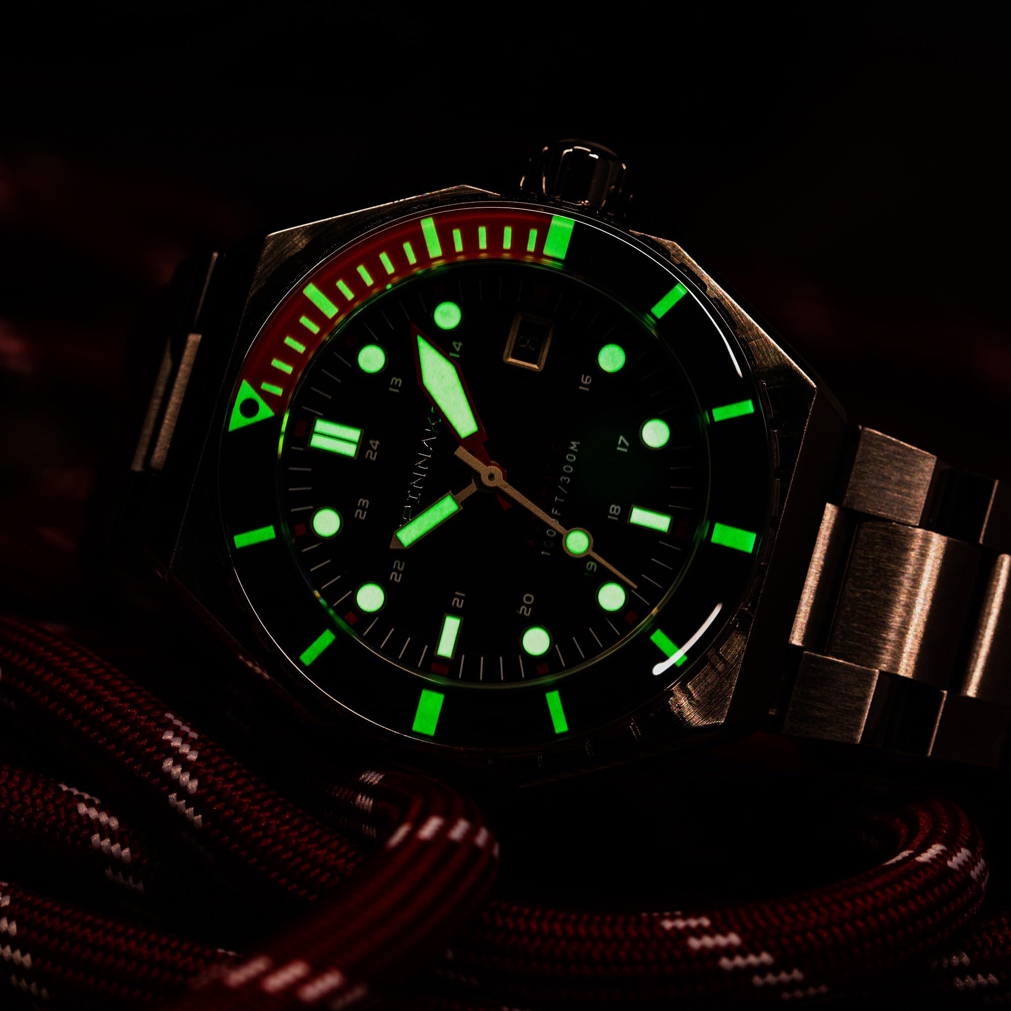 Spinnaker para hombre 44 mm Dumas Automático 3 Agujas Reloj con Correa de Acero Inoxidable Sólido SP-5081