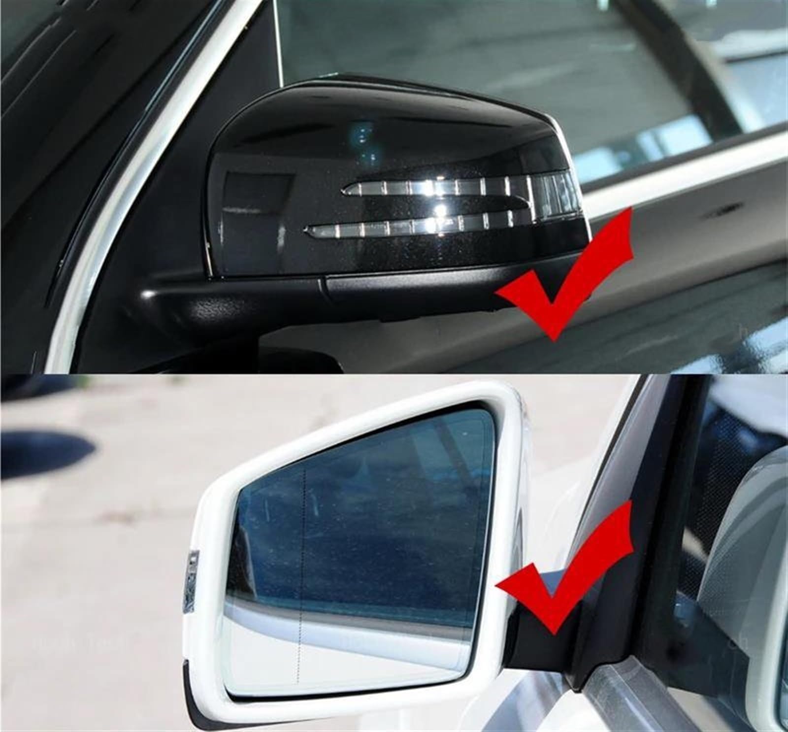 Vidrio Espejo Retrovisor Placa Retrovisora ​ Cristal Espejo Retrovisor Calefactable Lateral Puerta Izquierda Y Derecha Para Benz GL ML GLE Clase W164 W166 C292(Left Right)