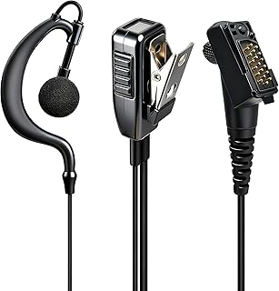 HYS TPH900 Pinganillo Profesional Micro-Auricular para Jupiter TPH-900 Walkie Talkie Airbus TPH-900 TETRAPOL (H1-TPH900)