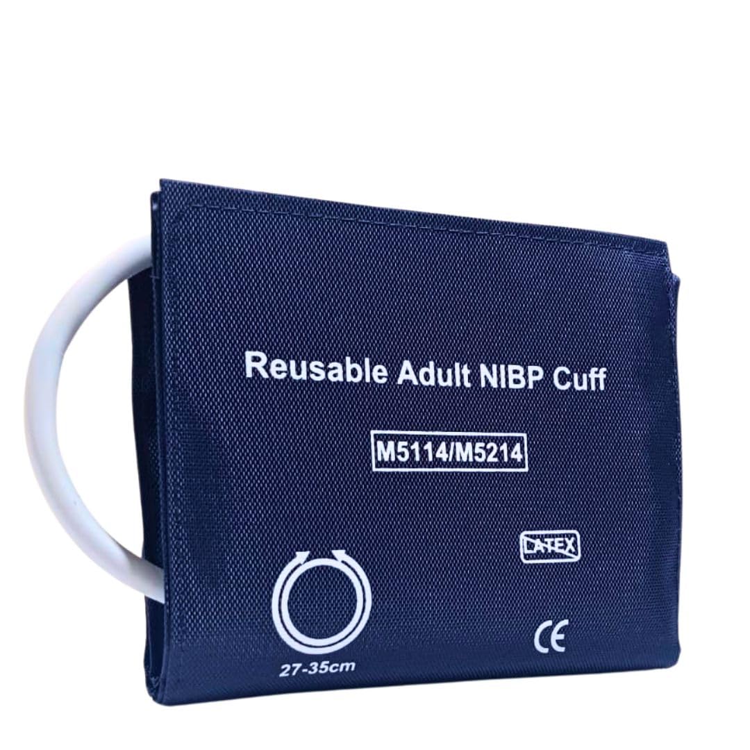 Reusable Medium Adult NIBP Cuff (27–35 cm) | BP Monitor Arm Cuff | Compatible with M5114/M5214 | Medical-Grade Latex Bladder | Durable Nylon | CE Marked (2 Medium Adult)-picture-20