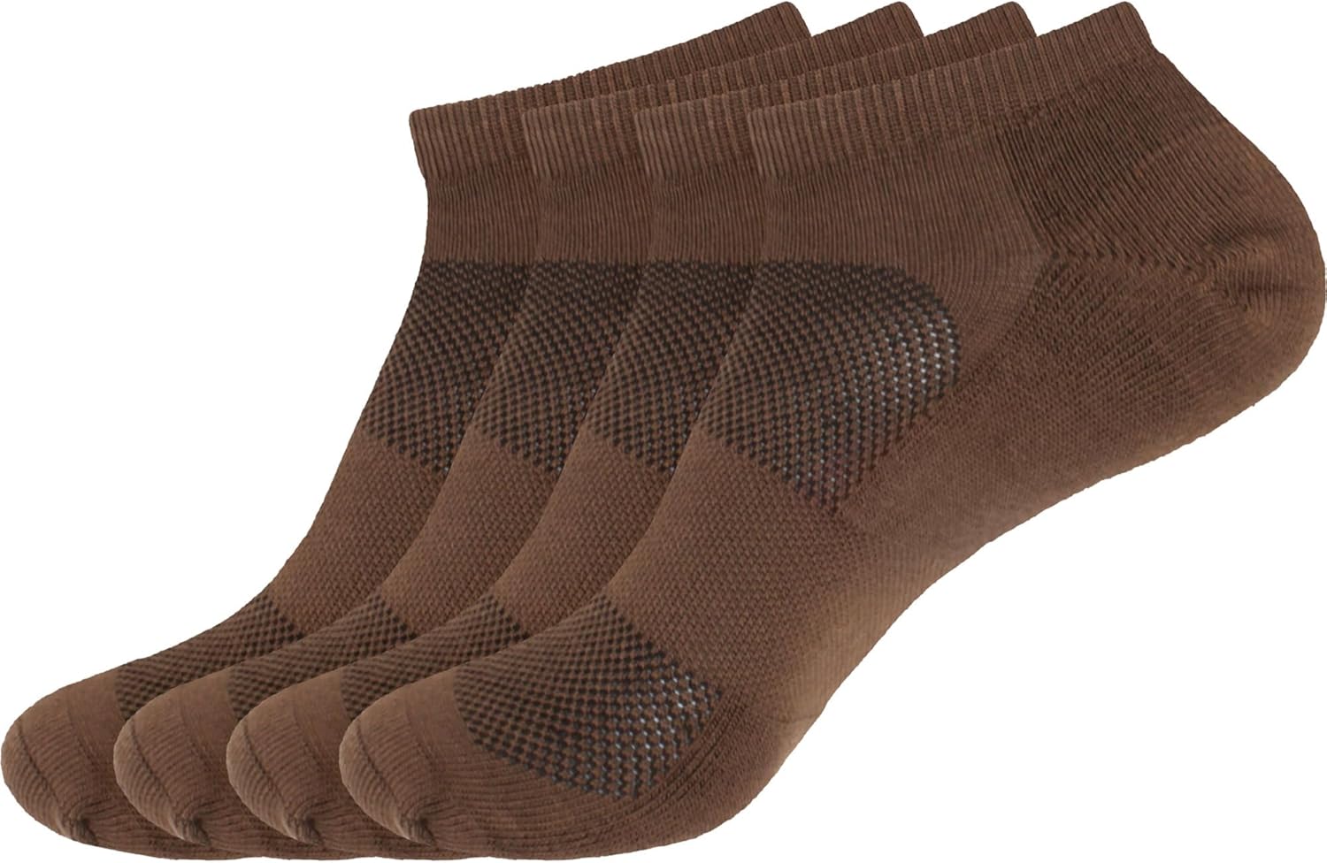 BambooMN Men and Women's Rayon from Bamboo Low Cut Ankle Socks for Sports, Work and Everyday Wear - 4 Pairs - Unisex Sizing