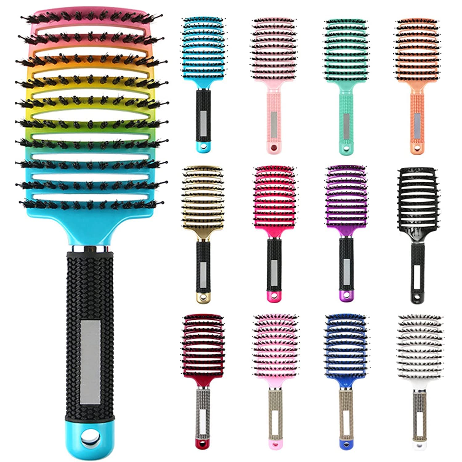 My Sensory Space Detangling Hairbrush, Magical Brush Detangler, Detangler Bristle Nylon Hairbrush,...