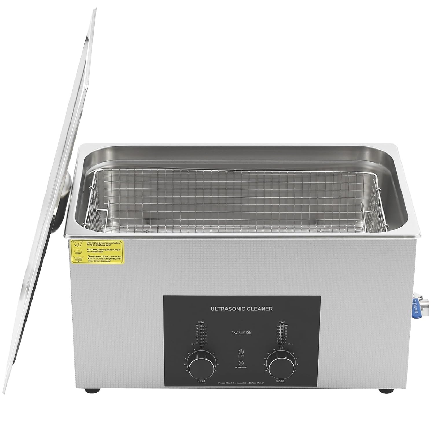 Ultrasonic Cleaning Machine 40Khz 5.81Gal Professional Ultrasonic Jewelry Cleaner with Temperature and Time Control Portable Ultrasonic Carburetor Cleaner for Auto Parts Dental Instruments Eyeglasses