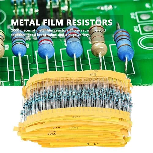 Miniatura 4 de Hailege Kit surtido de 500 piezas de resistencia de película metálica de 14 W, 25 valores cada uno, 20 unidades en total 500 piezas