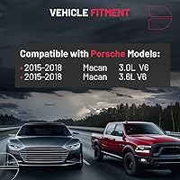 Vista 3 de BDFHYK Depósito de expansión de refrigerante del motor Depósito de desbordamiento compatible con Porsche Macan 2015-2018 3.0L 3.6L V6 Reemplazar