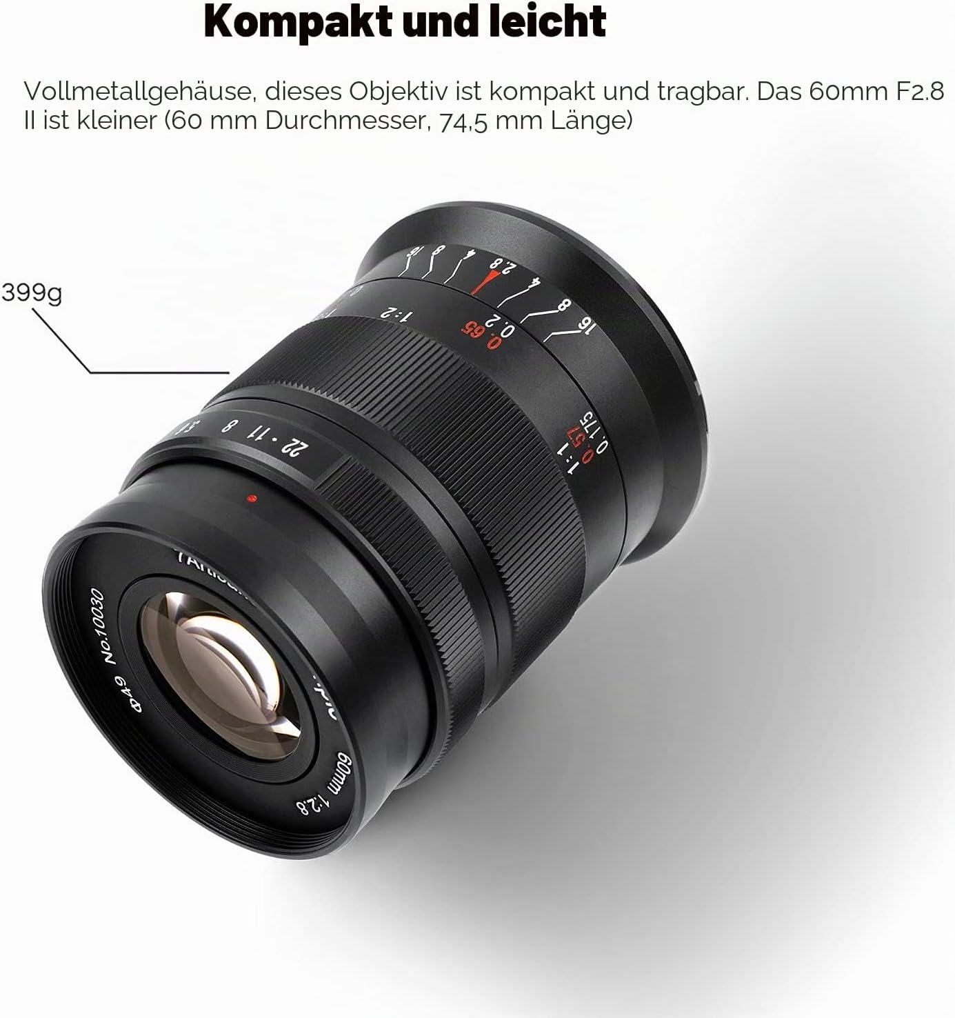 7ARTISANS 60 mm F2.8 II obiektyw makro do Fuji X Mount