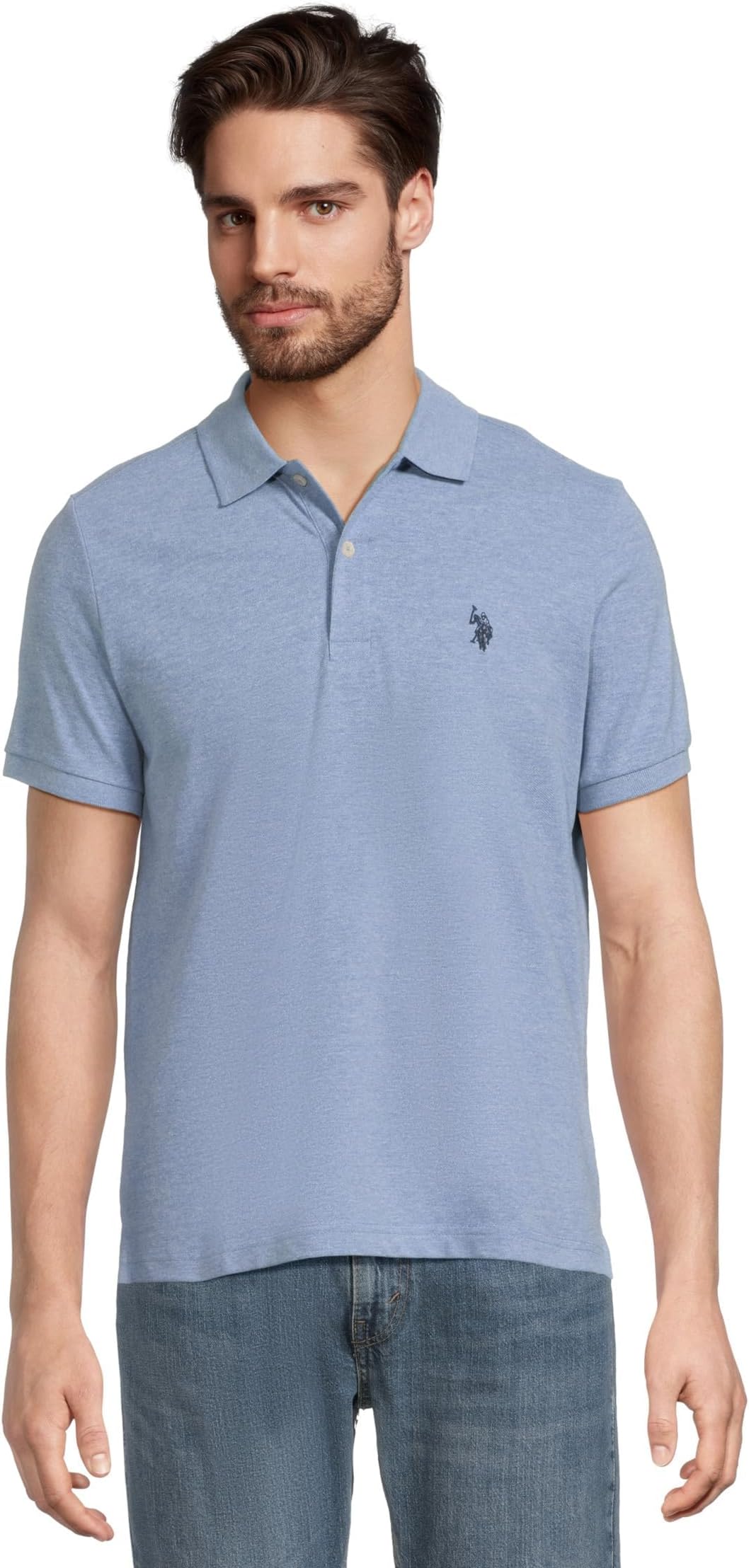 U.S. POLO ASSN. Men's Slim Fit Solid Pique Polo Shirt