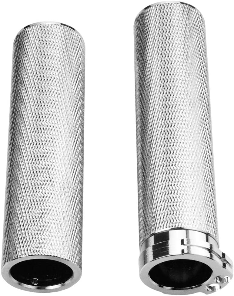 1" Handlebar Grip Handgrips Compatible with Harley Touring Sportster Dyna Softail V-Rod Aluminum