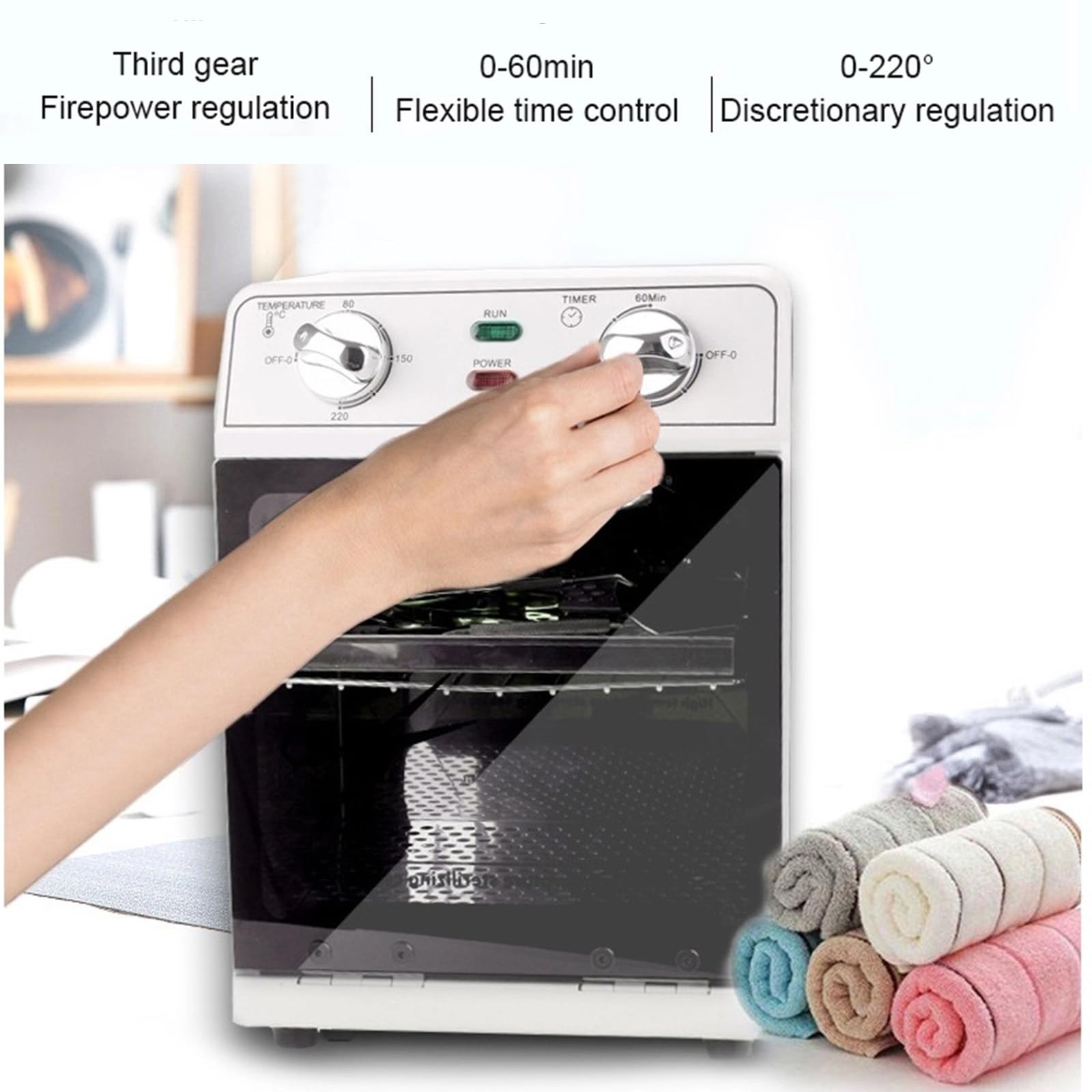 Sterilizzatore ad alta temperatura da 600 W a 8 l, disinfettante a calore secco con controllo della temperatura e timer per strumenti per unghie, tatuaggi, strumenti dentali, parrucchieri