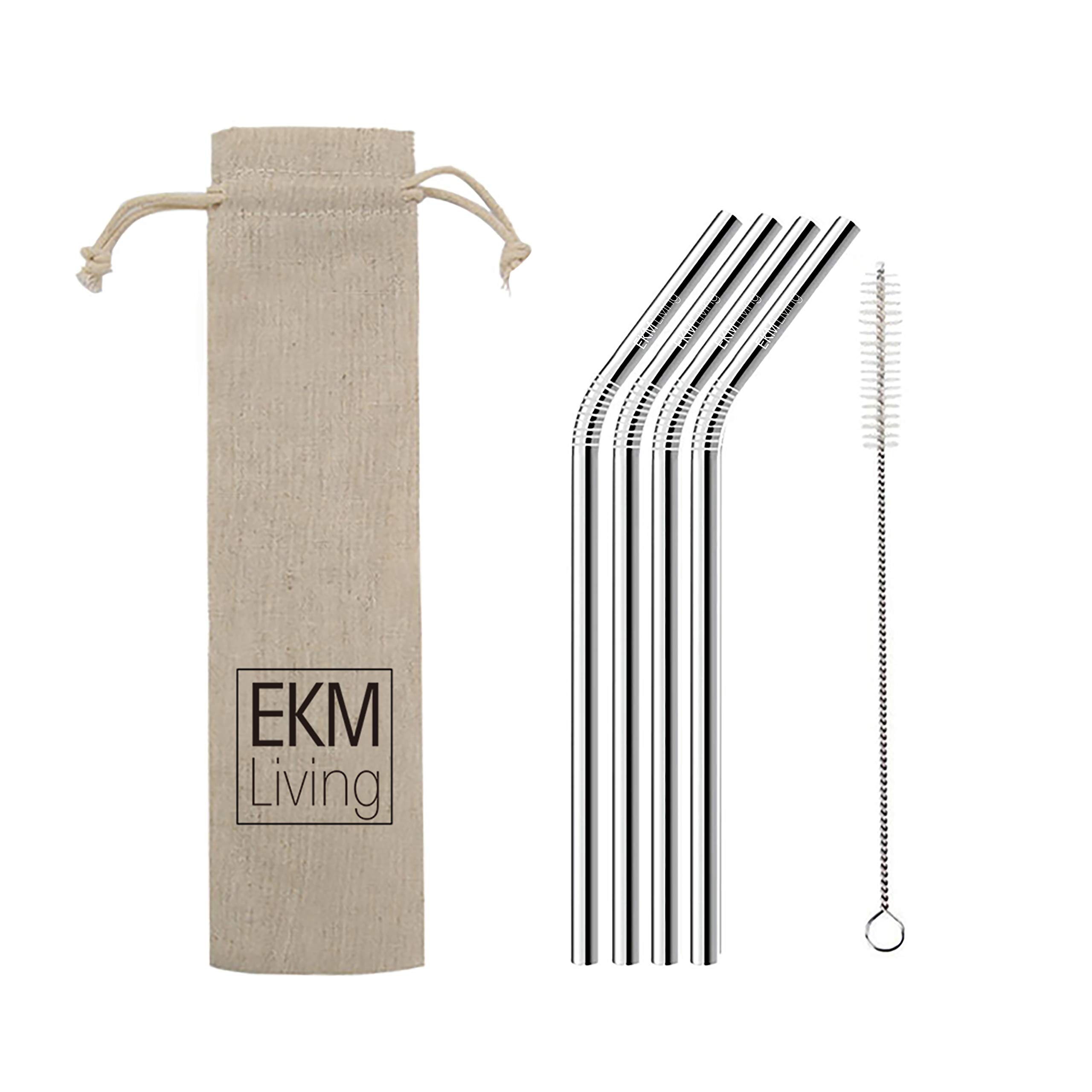 Lares EKM Living - Anillo para tartas con palanca de sujeción XXL, altura 20 cm, resistente al calor, resistente a los ácidos de frutas, extra alto, diámetro de 17 – 30 cm, incluye 4 pajitas de acero