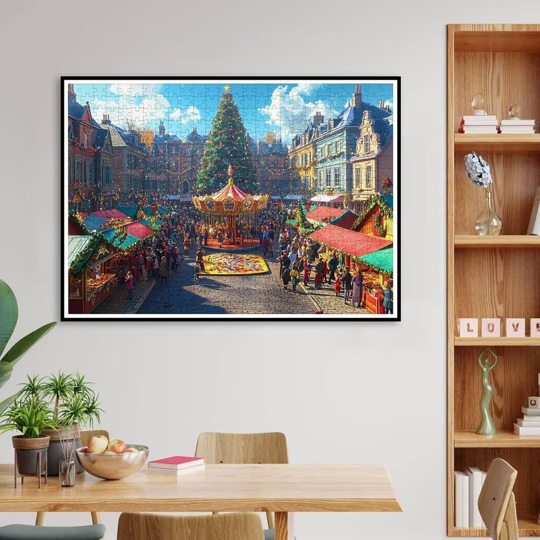Puzzle 1000 elementów dla dorosłych, niemożliwe świąteczne puzzle dla