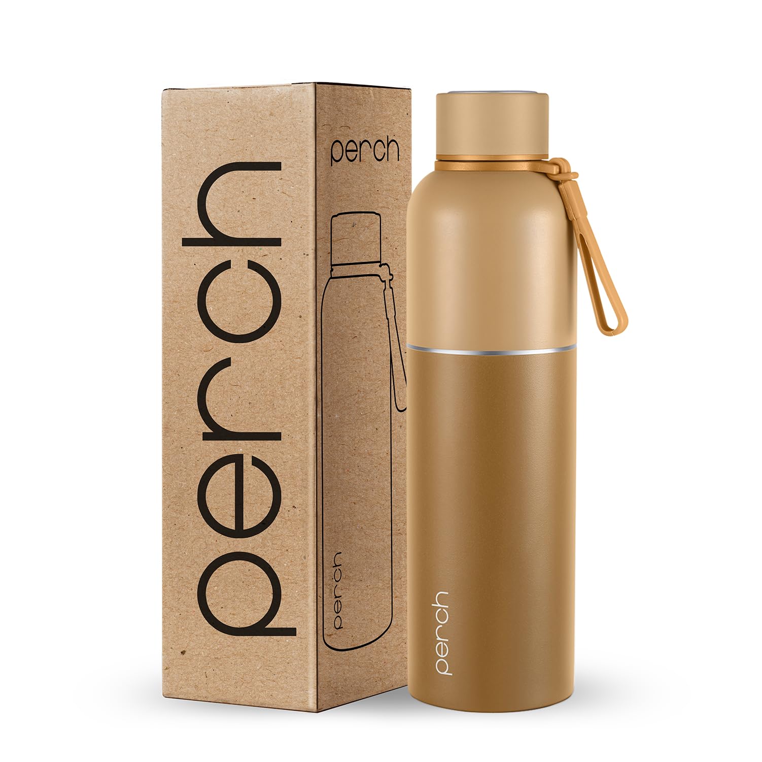 Perch Zenith Christmas Edition | Triple-Layer Vacuum Insulated 3D Printed Bottle|Hot and Cold Stainless Steel Water Bottle 1L| ISI Certified, Leakproof & BPA-Free |Gift for Men & Women |Christmas Eve