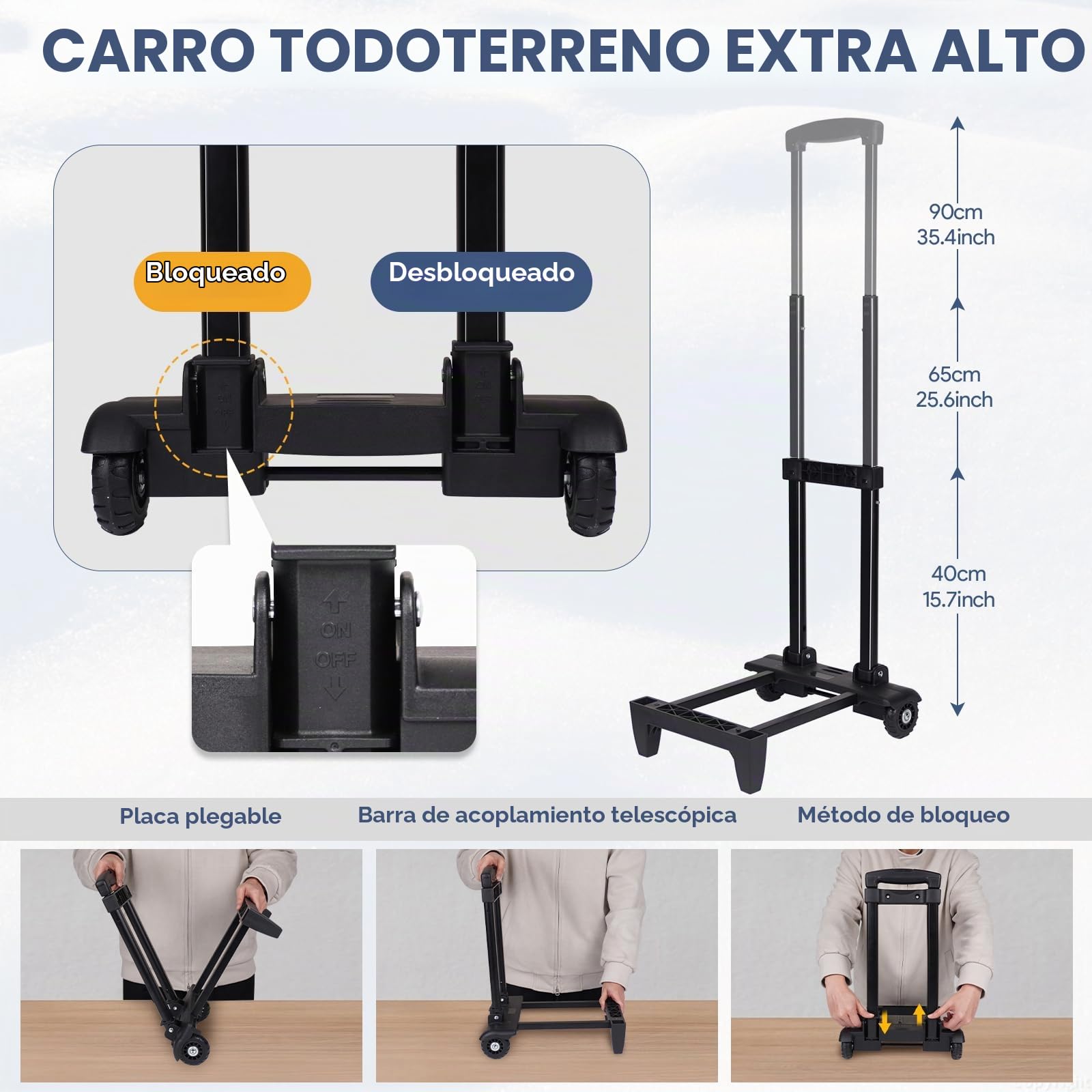 Nevera con ruedas, 50 litros/80 latas, bolsa térmica grande plegable e impermeable, bolsa térmica para playa, camping, picnic, compras