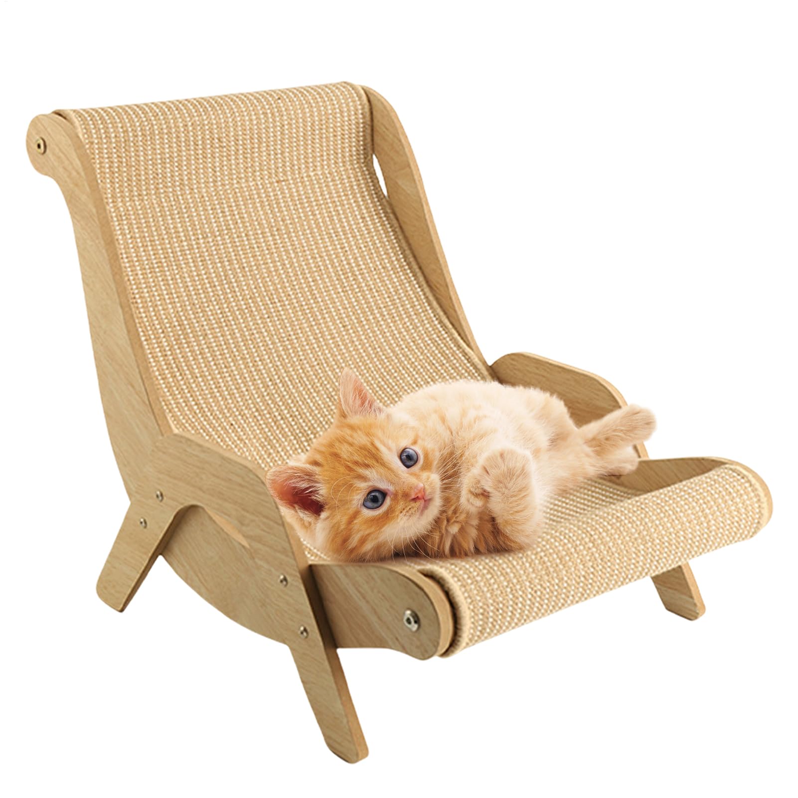 Tiragraffi per sedia Cats Beach | Elegante poltrona lounge in sisal per