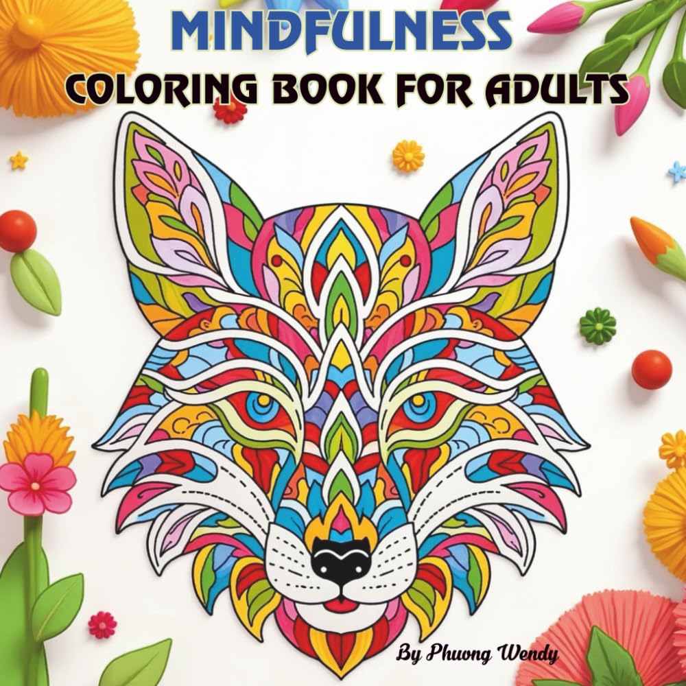 Mindfulness Coloring Book for Adults: Zen-Inspired Animals, Mandalas & Relaxing Zentangle Art
