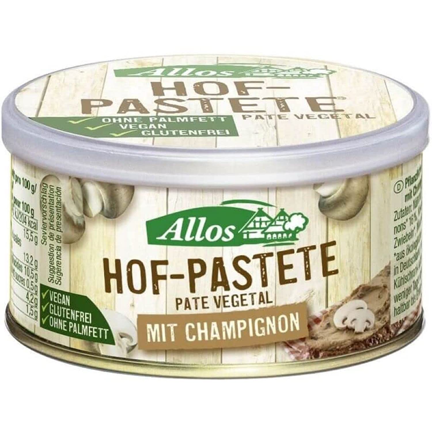 Pâté de légumes aux champignons bio 125 g