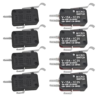 Golf Cart Micro Switch Kit 4Pcs 1014807 & 4Pcs 1014808 for Club Car Golf Cart DS Precedent 1982-up & Tempo 2018-up