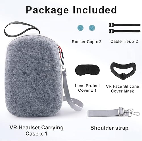 Miniatura 2 de Retear Funda de transporte rígida compatible con Oculus Quest 2 Elite Version auriculares para juegos de realidad virtual todo en uno y