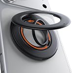 TORRAS Magnetic Phone Grip Ring Holder Kickstand [2-Sided Magnetic] [360 Rotation] Fit for MagSafe Accessories for iPhone 17 16 15 14 13 12 11 Samsung, Google, Black