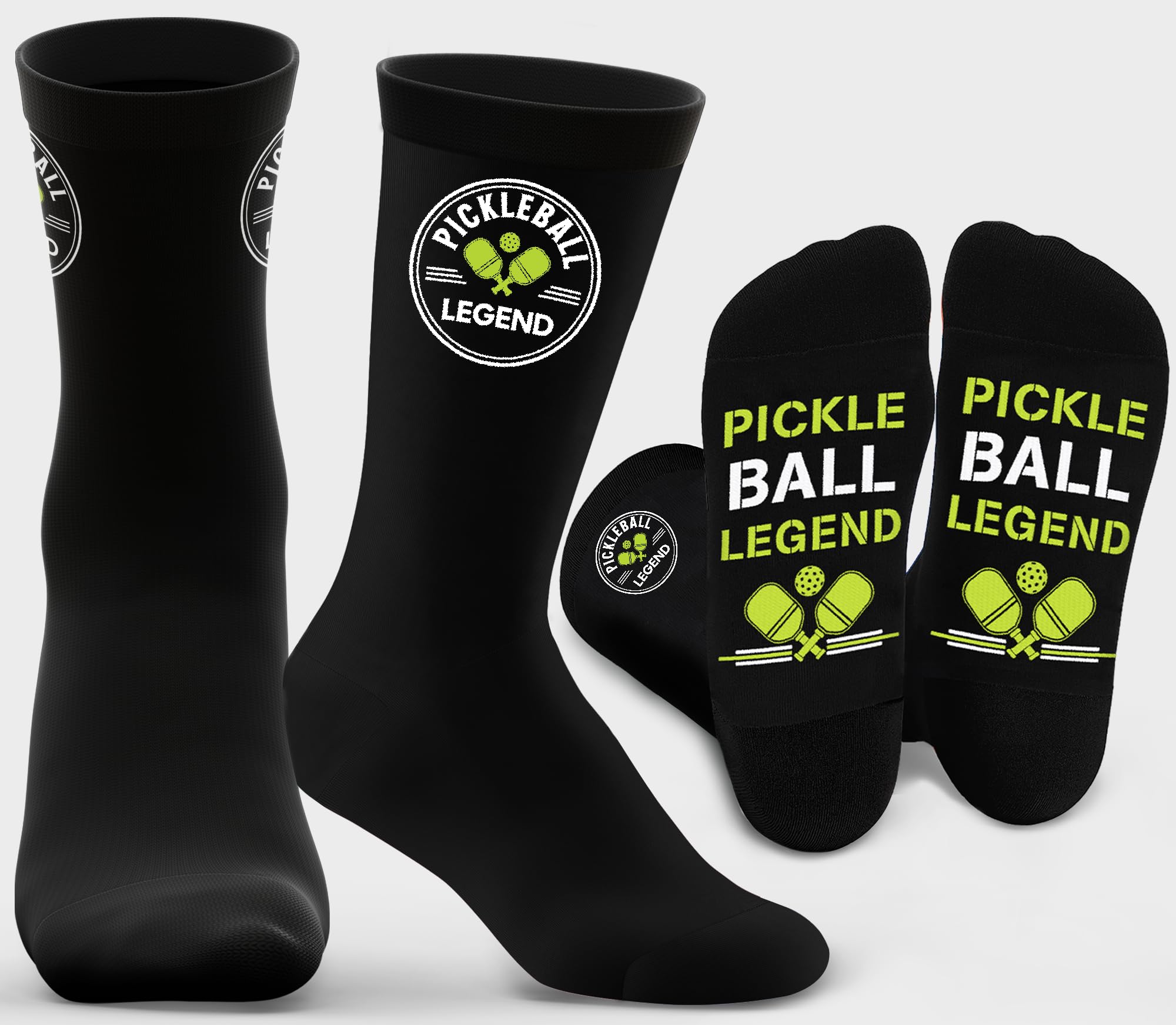 ZAGKOO Funny Sports Socks for Men, Women - Biking, Hiking, Skiing, Basketball, Pickleball, Disc Golf Socks - Christmas Gifts