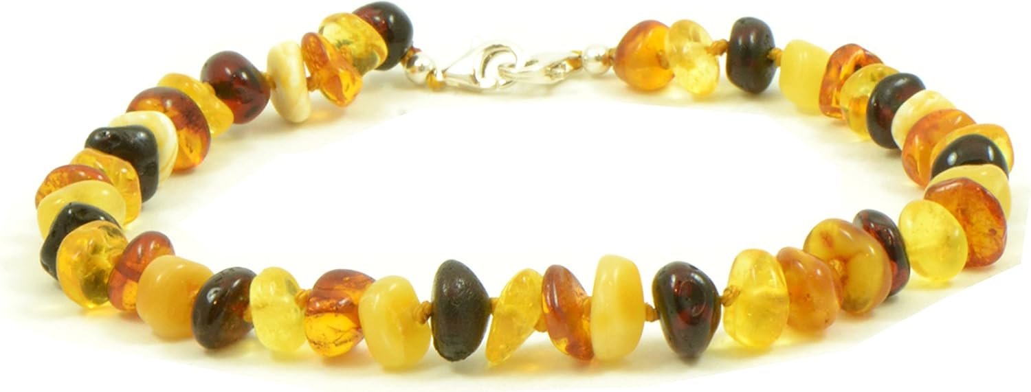 Baltic Amber Adult Anklet Multicolor, Adjustable UK Ubuy