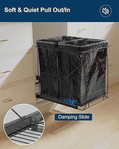 Miniatura 2 de Basurero de baño sin contacto de 2.2 galones, con sensor de movimiento automático inteligente, cubo de basura pequeño con tapa para sala de estar,