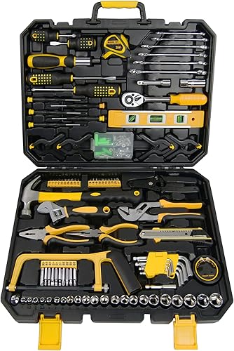 Start Pro - Kit de herramientas de reparación de automóviles y hogar de 237 piezas, juego de herramientas manuales generales con destornilladores,