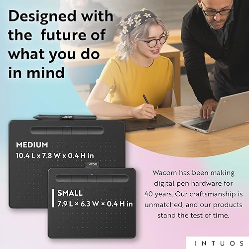 Miniatura 13 de Wacom CTL4100 Intuos - Tableta de dibujo con 3 programas de software incluidos, 7.9 "x 6.3", color negro.