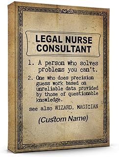 Customize Name Legal Nurse Consultant Definition Print Poster Wall Art, Legal Nurse Consultant Canvas Poster Ready to Hang Artwork Gift for Him, Her 12AZ1448